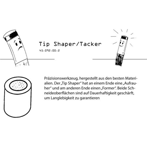 Billiard Cue Care Tip Shaper/Tacker