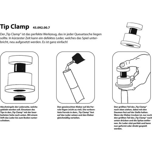 Cue Tool Tip Clamp