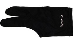 Бильярдная перчатка Dynamic Deluxe, 3-палая, чёрная, Lycra