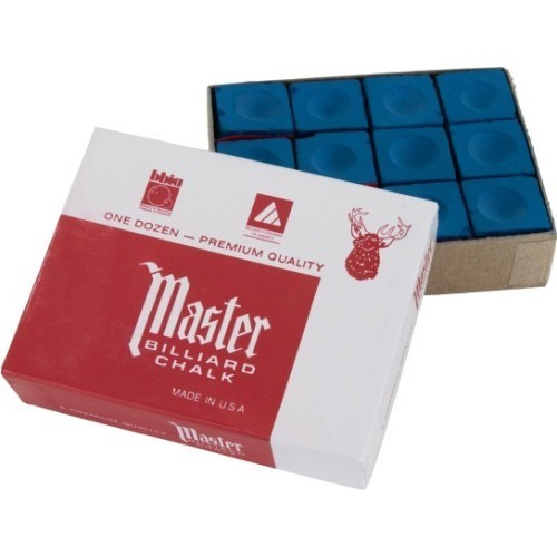 Biliardo kreida Master, mėlyna, 12 vnt.