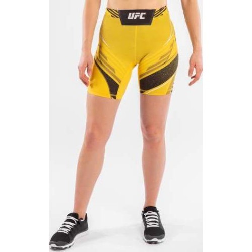 UFC Venum Authentic Fight Night Women's Vale Tudo Shorts - Long Fit - Yellow