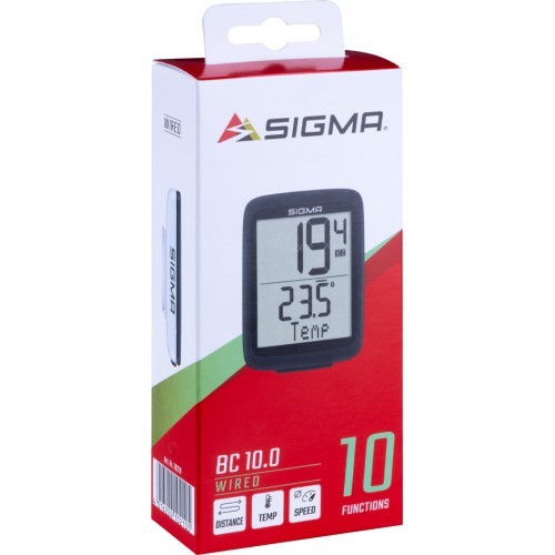 Велокомпьютер Sigma BC 10.0 проводной, 10 функций