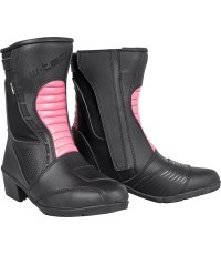 Moteriški odiniai motociklininkų batai W-Tec Beckie W-5036 - Rožinė-juoda