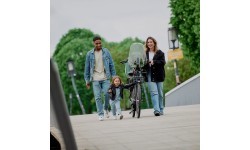 Priekyje montuojama dviračio kėdutė su adapteriu Urban Iki - Inaho Beige/Bincho Black