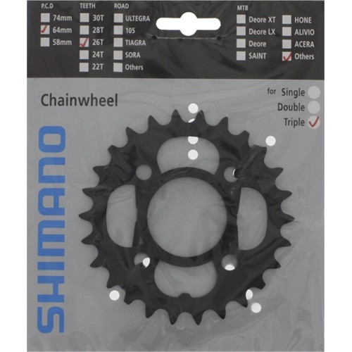 Priekinio bloko žvaigždė Shimano T521 26T 10 pavarų
