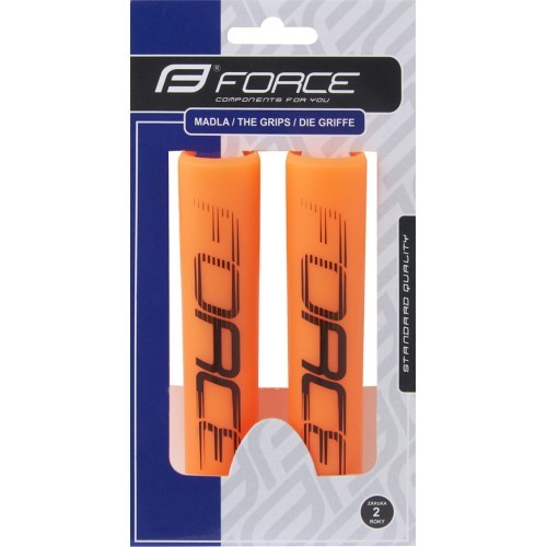 FORCE Slick 125mm Grips (silicone, orange)
