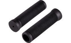 Грипсы руля FORCE Groove 123mm, резиновые, чёрные