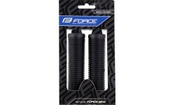 Грипсы руля FORCE Groove 123mm, резиновые, чёрные