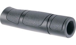 Vairo rankenos FORCE guminės OEM (juoda/pilka) 120mm