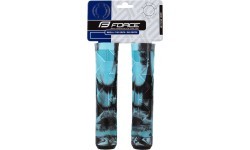 FORCE BMX Handlebar Grips (black/blue) 145mm