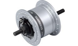 Передняя втулка с динамо SHIMANO 2R35-E, 6В 2.4Вт, 36H (серебристая)