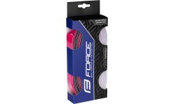 FORCE Eva Dual Handlebar Tape (Black/Pink)
