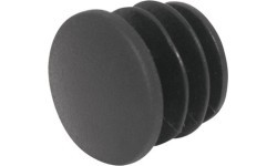 FORCE handlebar end plug, round (plastic, black)