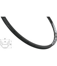 Обод FORCE Basic 27,5" (584x18), под дисковый тормоз, 36H, чёрный