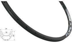 FORCE Basic Rim 27.5" (584x18), disc brake, 36H, black