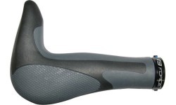 Rankenos su integruotais vairo galais FORCE Gel 113x22,2mm (juoda/pilka)