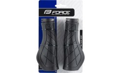 FORCE TROY handlebar grips 136mm (rubber, black)