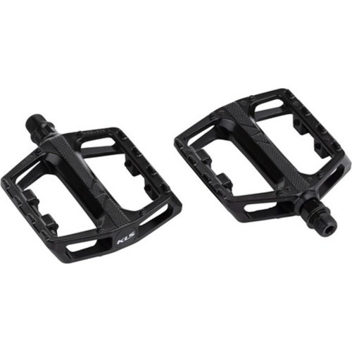 Pedalai KLS Flat 30 (aliuminiai, juoda)
