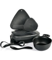 Туристический набор посуды Light My Fire Outdoor MealKit Bio, сланцево-чёрный