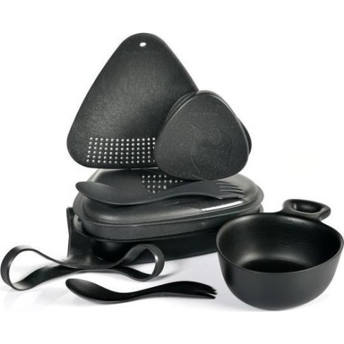 Туристический набор посуды Light My Fire Outdoor MealKit Bio, сланцево-чёрный