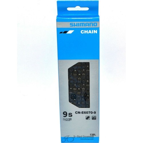 Цепь Shimano 9 скоростей CN-E6070 138 звеньев