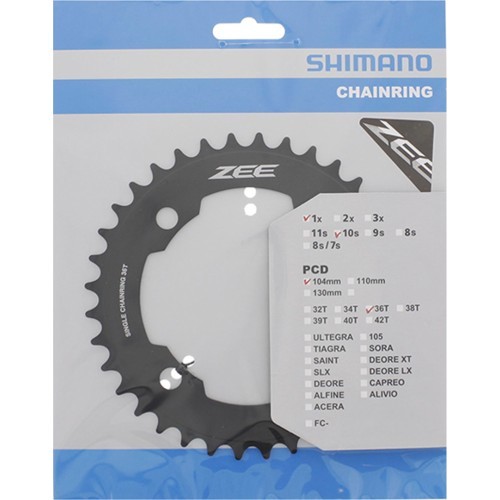 Priekinio bloko žvaigždė Shimano ZEE M640 36T juoda 1x10