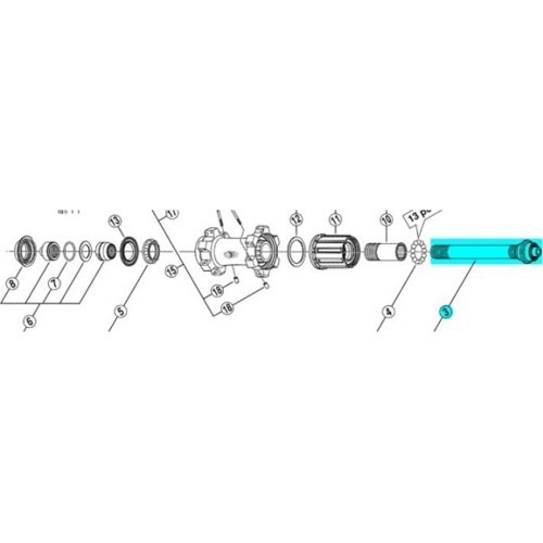 Задняя втулка SHIMANO FH-M770-S