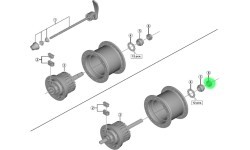 Veržlė priekinei stebulei Shimano HB-IM40 (M9x7.1 mm) (kairė)