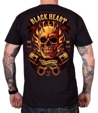 T-Shirt BLACK HEART Hell Boy - Black