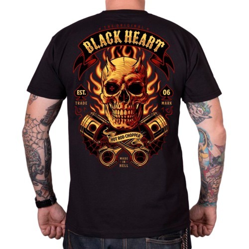 T-Shirt BLACK HEART Hell Boy - Black