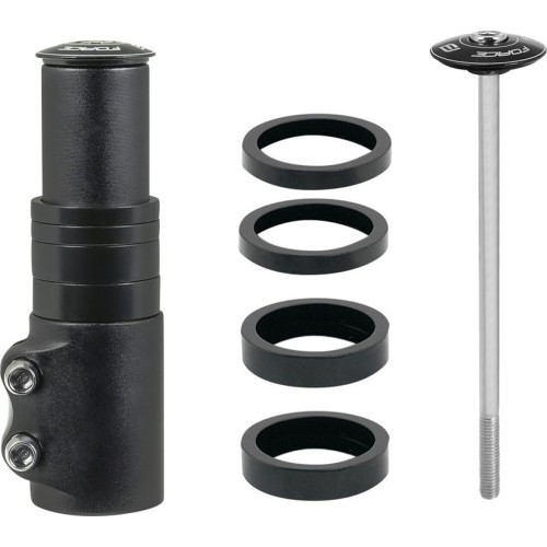 Удлинитель выноса руля Force +65 mm, 1 1/8 (алюминий, чёрный)