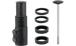 Force +65 mm handlebar stem riser, 1 1/8 (aluminium, black)