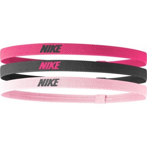 Повязка на голову Nike Elastic Headbands 2.0 3P Black Pink N1004529 658