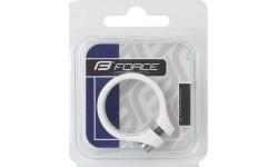 Хомут подседельного штыря FORCE 34,9мм (алюминиевый, белый)