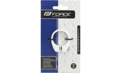 FORCE seatpost clamp 34.9 mm (aluminium, white)
