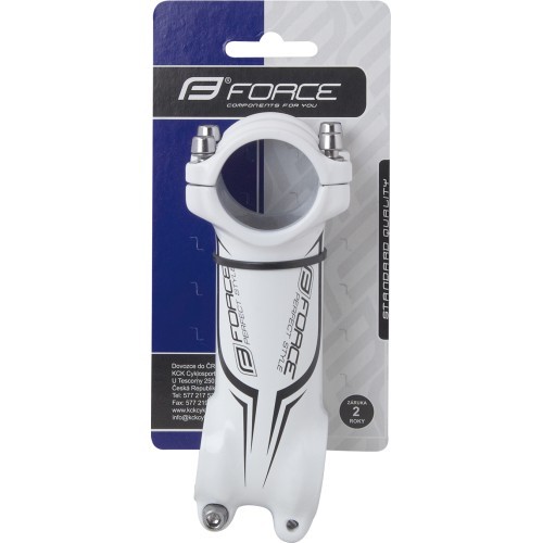 FORCE handlebar stem 25.4/110mm 7° (aluminium, white)