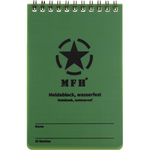 Notebook waterproof small spiral binding ca. 10 x 15 cm