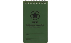 Notebook waterproof small spiral binding ca. 7.5 x 13 cm