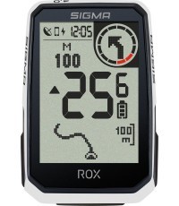 Dviračio kompiuteris SIGMA ROX 4.0 Endurance GPS White Sensor Set