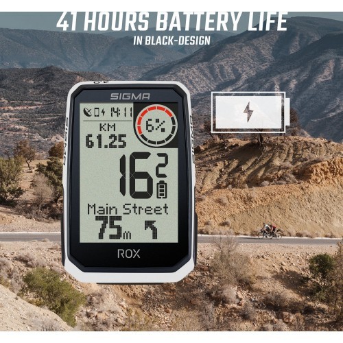Велокомпьютер SIGMA ROX 4.0 Endurance GPS, белый, Sensor Set