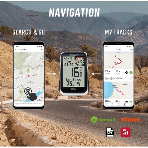 Велокомпьютер SIGMA ROX 4.0 Endurance GPS, белый, Sensor Set