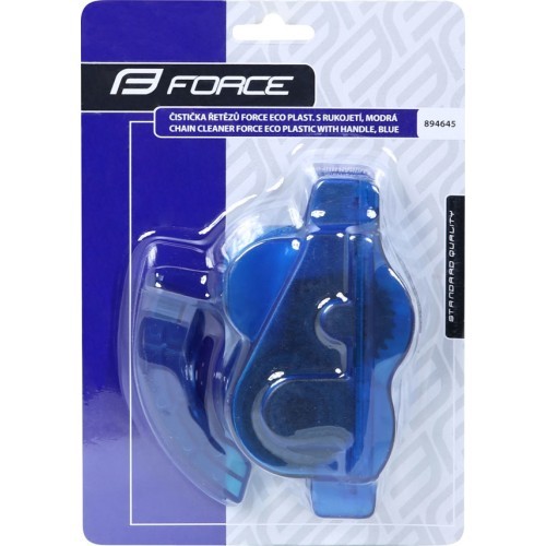 FORCE ECO Plastic Chain Cleaner with Handle, Blue