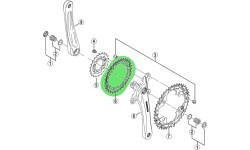 Передняя звезда SHIMANO FC-M361 32T Acera