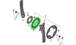Передняя звезда SHIMANO Alivio M4000, 30T