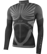 FORCE Snowstorm Thermal Base Layer Shirt, XS-S (black)
