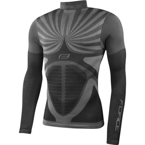 FORCE Snowstorm Thermal Base Layer Shirt, XS-S (black)