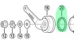 Shimano Nexus SG-3C40 hub bearing // 3/16" x 14, 4.8 mm, 32 mm