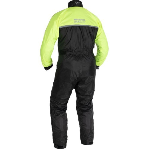 Водонепроницаемый мотокомбинезон Oxford Rain Seal, чёрный/жёлтый
