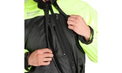 Neperšlampama motociklininko kombinezono apsauga Oxford Rain Seal, juoda/geltona