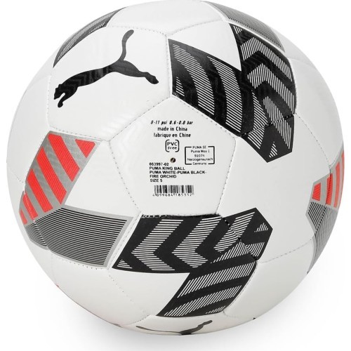 Puma King Ball Football White Grey Red 083997 02